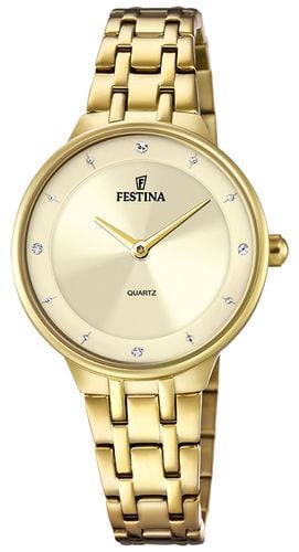 F20601/2 Ladies -Toned Dial W/CZ Set & Watch - Festina - Modalova