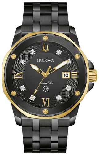 D176 Marine Star Diamond 44mm PVD Watch - Bulova - Modalova