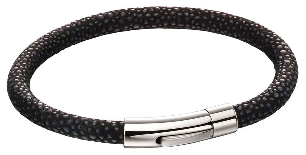 B5136 Men's Black Bracelet with Blue Jewellery - Fred Bennett - Modalova