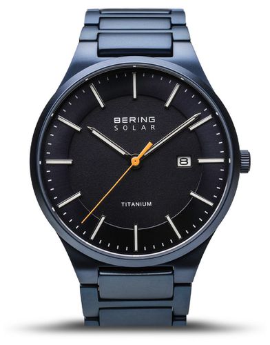 Men's Titanium | Solar | Brushed | Watch - Bering - Modalova