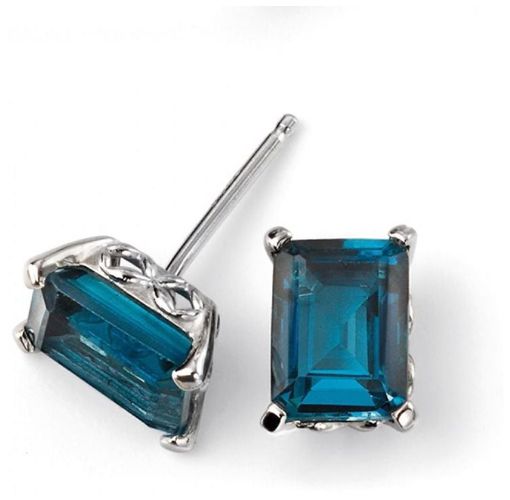 GE2082T London Topaz Stud Jewellery - Elements Gold - Modalova