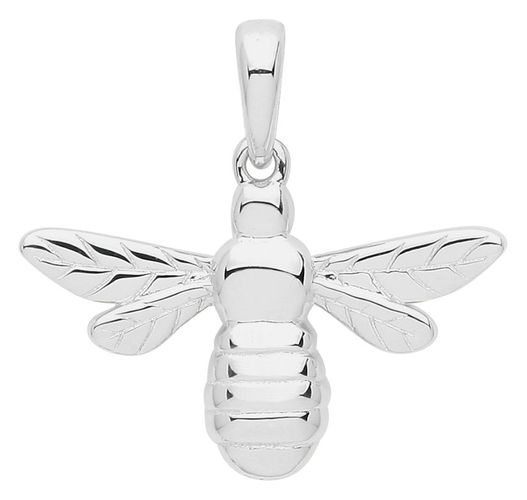 G61057 Silver Rhodium Plated Bee Pendant Jewellery - James Moore TH - Modalova