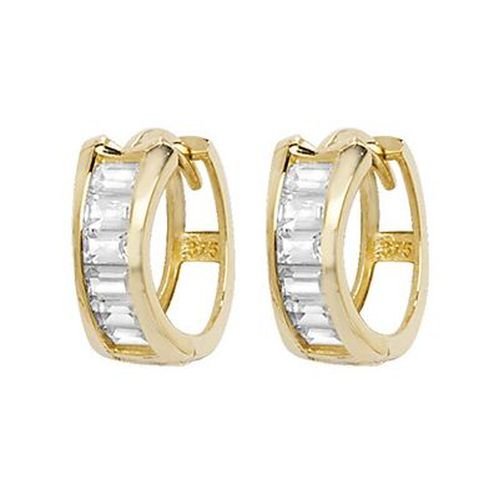 ER1148 9k Yellow Gold Hoop Earrings Jewellery - James Moore TH - Modalova