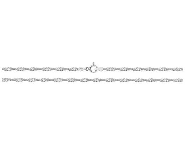 G1104/16 Silver Singapore Chain 16 Jewellery - James Moore TH - Modalova