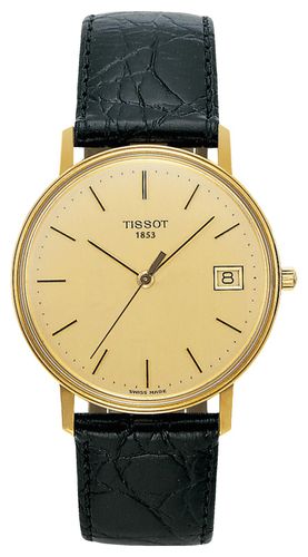 T71340121 Goldrun Hesalite 18K Leather Watch - Tissot - Modalova