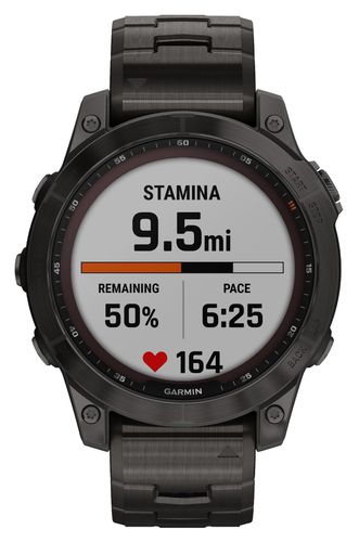 Fenix 7 Sapphire Solar | Carbon Grey DLC Watch - Garmin - Modalova