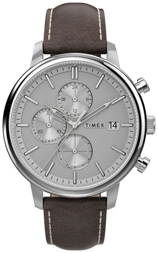 TW2U38800 Chicago Chrono 45mm Silver-tone Case Watch - Timex - Modalova