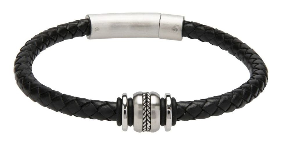 B428BL/21CM Black | Matte Steel Clasp | Jewellery - Unique & Co - Modalova