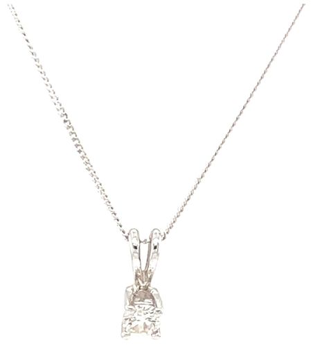 J22300 18k Gold 0.25 SI Diamond Pendant Jewellery - James Moore - Modalova