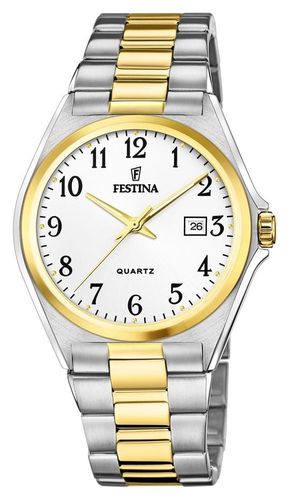 F20554/1 Men's | Dial | Two Tone Bracelet Watch - Festina - Modalova