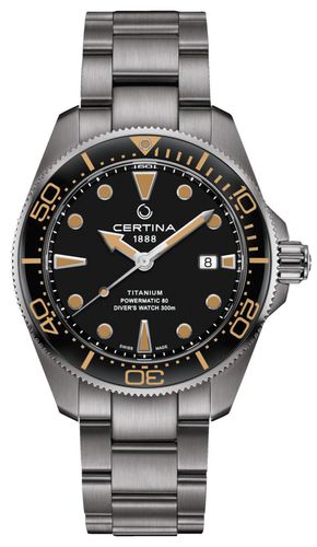 C0326074405100 DS Action Diver 43mm Powermatic 80 Watch - Certina - Modalova