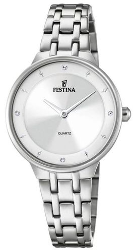 F20600/1 Ladies Steel With CZ Sets & Steel Watch - Festina - Modalova