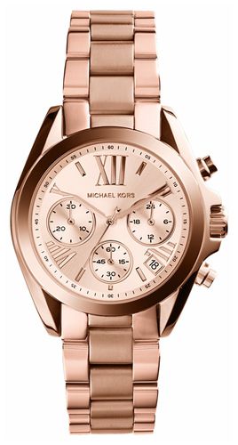 MK5799 Bradshaw Rose-Gold Toned Chronograph Watch - Michael Kors - Modalova