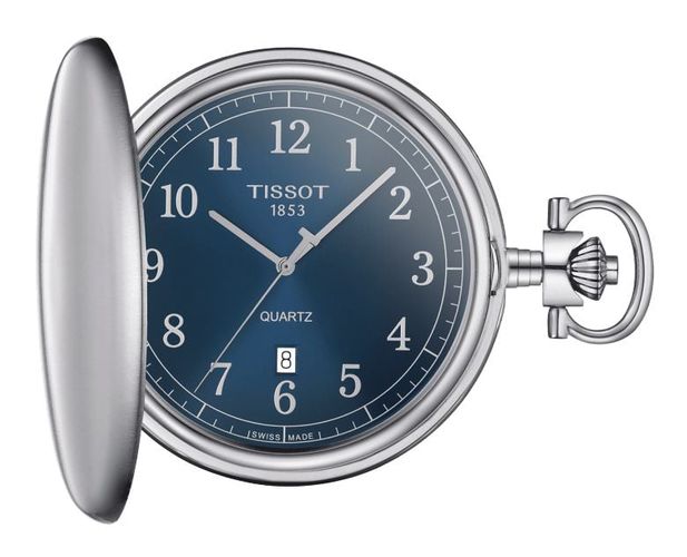 T8624101904200 Savonnette Quartz Dial Pocket Watch - Tissot - Modalova