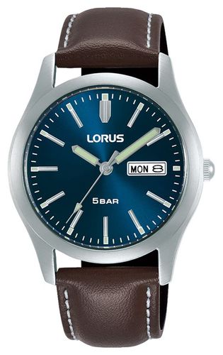 RXN81DX9 Classic Day/Date (38mm) Dark Sunray Dial Watch - Lorus - Modalova