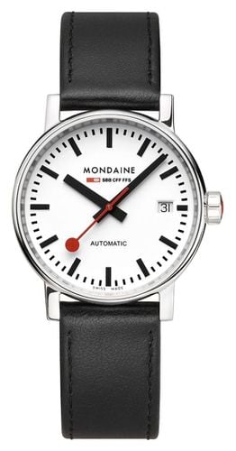 MSE.35610.LBV Evo2 Automatic 35mm | Leather Watch - Mondaine - Modalova