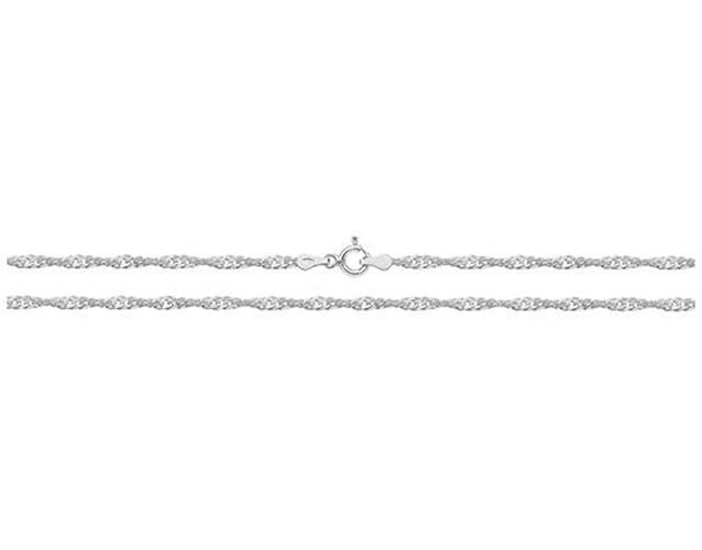 G1104/18 Silver Singapore Chain 18 Jewellery - James Moore TH - Modalova