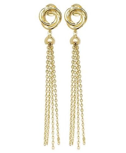 ER1128 9k Yellow Gold Drop Chain Earrings Jewellery - James Moore TH - Modalova