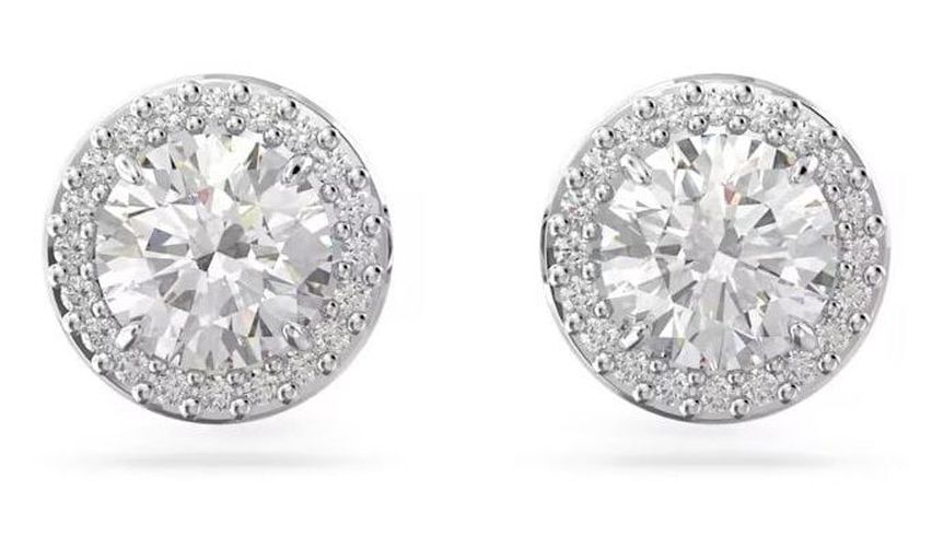 Constella | Stud Earrings | Rhodium Plated Jewellery - Swarovski - Modalova