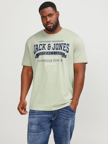 Plus Size Camiseta Logotipo - Jack & Jones - Modalova