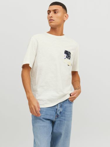 T-shirt Tropical Col Rond - Jack & Jones - Modalova