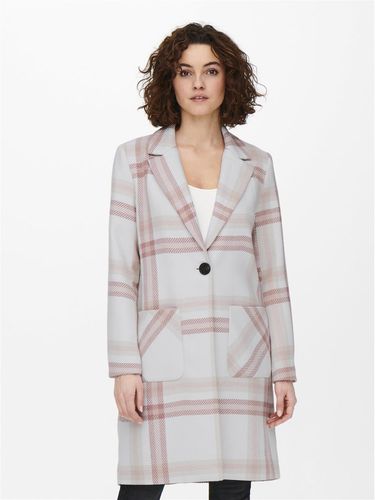 Checked Wool Blend Coat - ONLY - Modalova