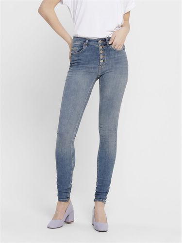Onlblush Life High Waist Button Skinny Jeans Tall - ONLY - Modalova
