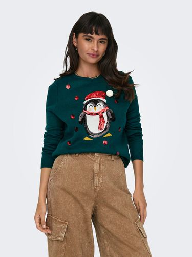 O-neck Christmas Knitted Pullover - ONLY - Modalova