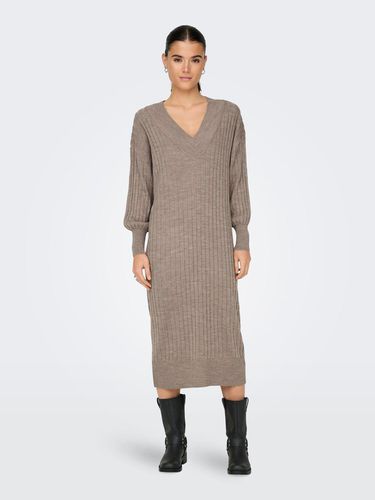 Midi V-neck Knitted Dress - ONLY - Modalova