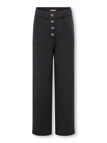 Wide Button Detailed Trousers - ONLY - Modalova