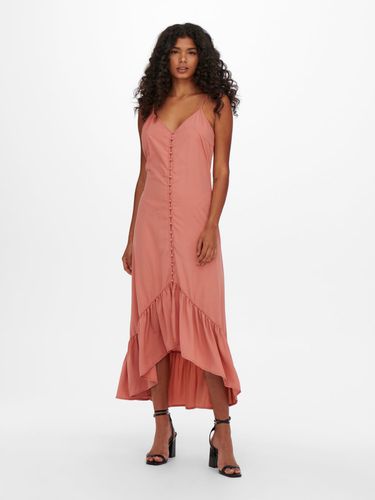Button And Frill Detailed Maxi Dress - ONLY - Modalova