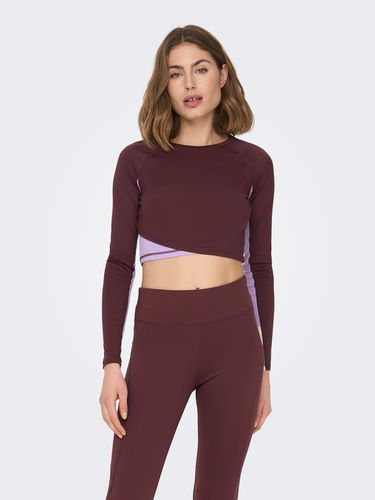 Cropped Color Block Training Top - ONLY - Modalova