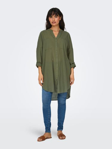 Oversize Solid Color Shirt - ONLY - Modalova
