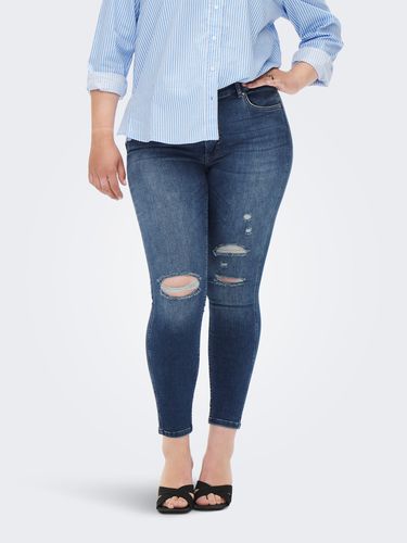 Carbobbi Life Corte Regular Con Roturas Al Tobillo Jeans Skinny Fit - ONLY - Modalova