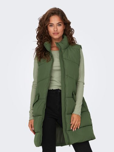 Long Puffer Vest - ONLY - Modalova
