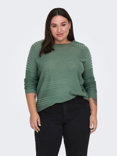 Curvy Structured Knitted Pullover - ONLY - Modalova