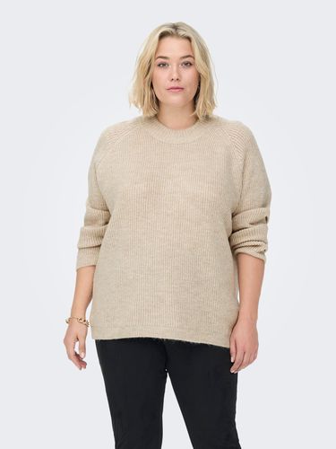 Curvy Long Sleeve Knitted Pullover - ONLY - Modalova