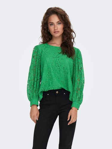 Lace Top With Balloon Sleeves - ONLY - Modalova