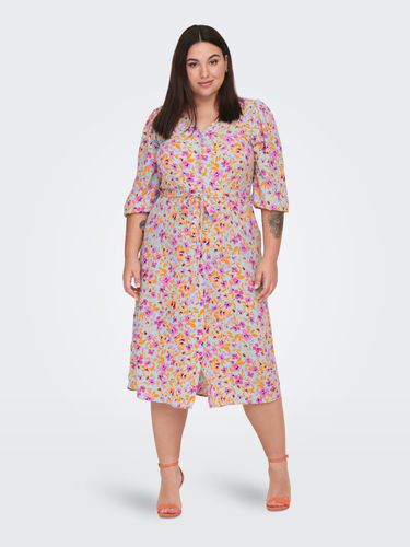 Curvy Midi Shirt Dress - ONLY - Modalova