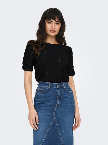 O-neck Top With Puff Sleeves - ONLY - Modalova