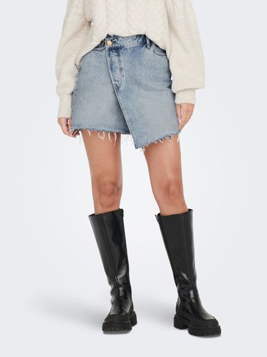 Asymmetrical Denim Mini Skirt - ONLY - Modalova