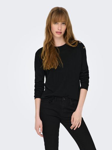 Round Neck Dropped Shoulders Pullover - ONLY - Modalova