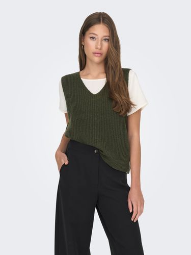 Knitted Vest With V-neck - ONLY - Modalova