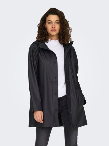 Long Rain Jacket With Buttons - ONLY - Modalova