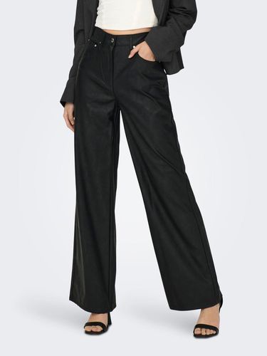 Faux Leather Trousers - ONLY - Modalova