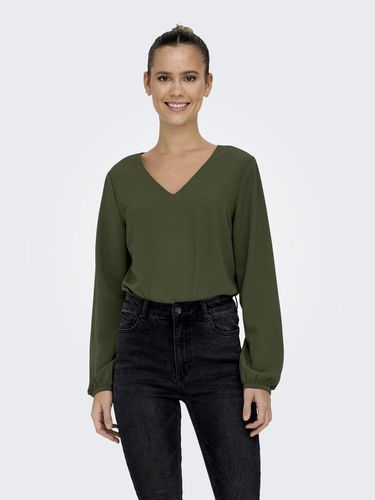 V-neck Top With Long Sleeves - ONLY - Modalova