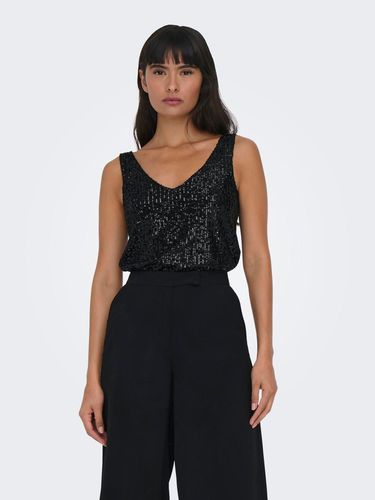 V-neck Top With Sequins - ONLY - Modalova