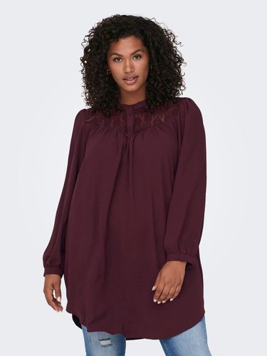 Curvy Long Shirt With Lace - ONLY - Modalova