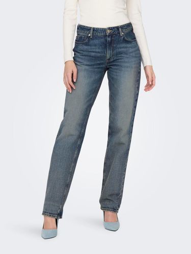 Straight Fit Mid Waist Jeans - ONLY - Modalova