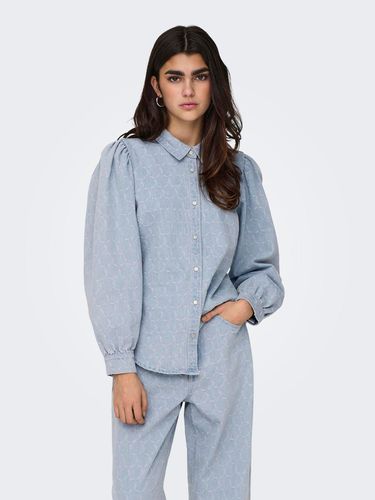 Denim Shirt With Balloon Sleeves - ONLY - Modalova